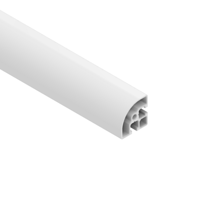 10-4545RC-0-500MM MODULAR SOLUTIONS EXTRUDED PROFILE 45MM X 45MM ROUND CORNER, CUT TO THE LENGTH OF 500 MM